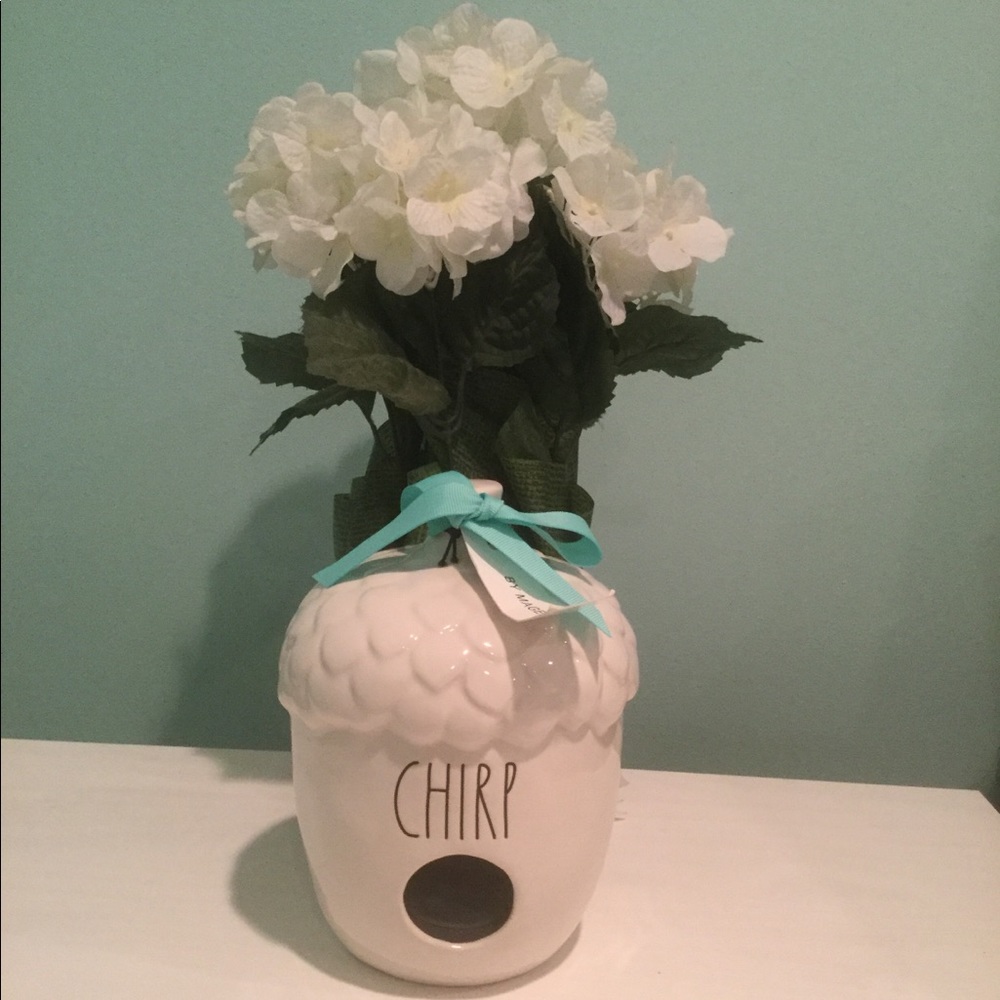 Rae Dunn “CHIRP” birdhouse